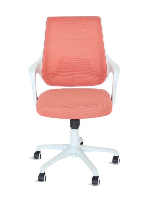 Nouveau Soutien lombaire confortable maille pivotant Orange chaise de bureau 