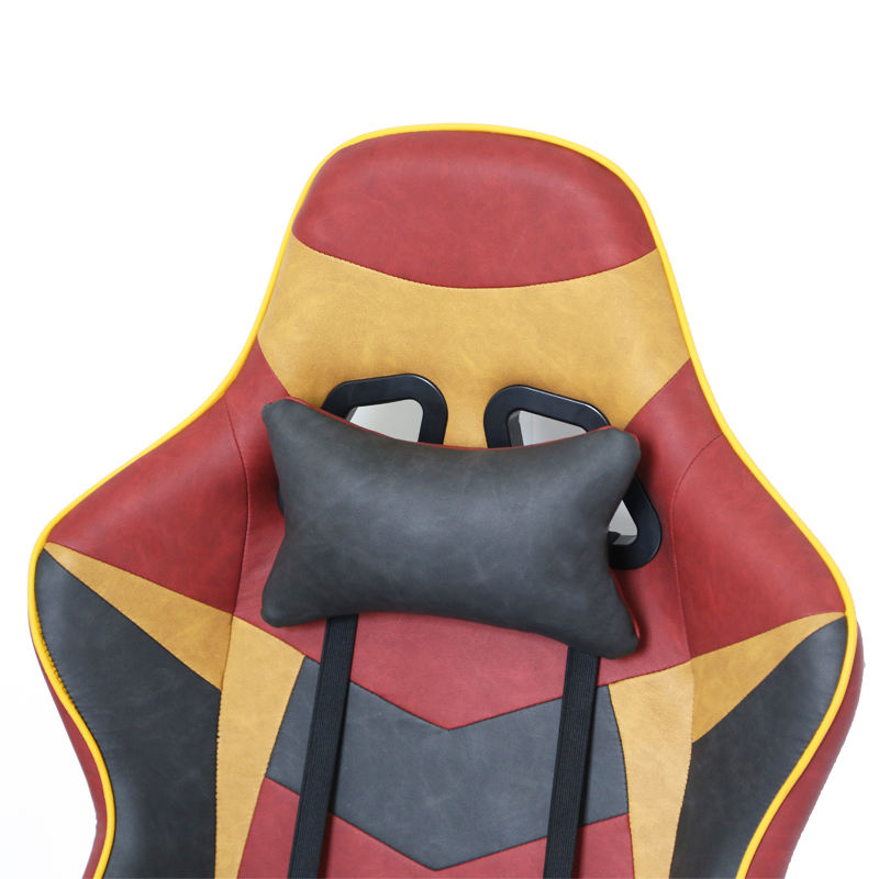 Chaise de jeu ergonomique en cuir, vintage, haut de gamme, avec repose-pieds, offre spéciale  Chaise de jeu ergonomique en cuir, vintage, haut de gamme, avec repose-pieds, offre spéciale