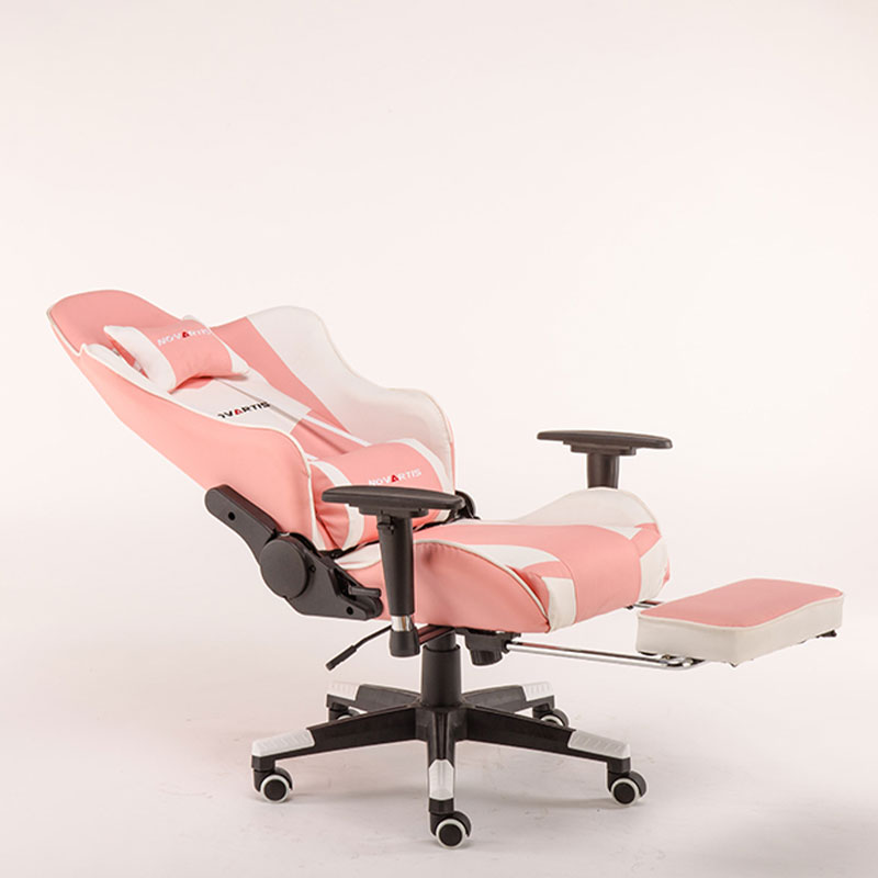 Chaise de jeu moderne en PVC PU de haute qualité, vente en gros, équipement rose de course  Chaise de jeu moderne en PVC PU de haute qualité, vente en gros, équipement rose de course