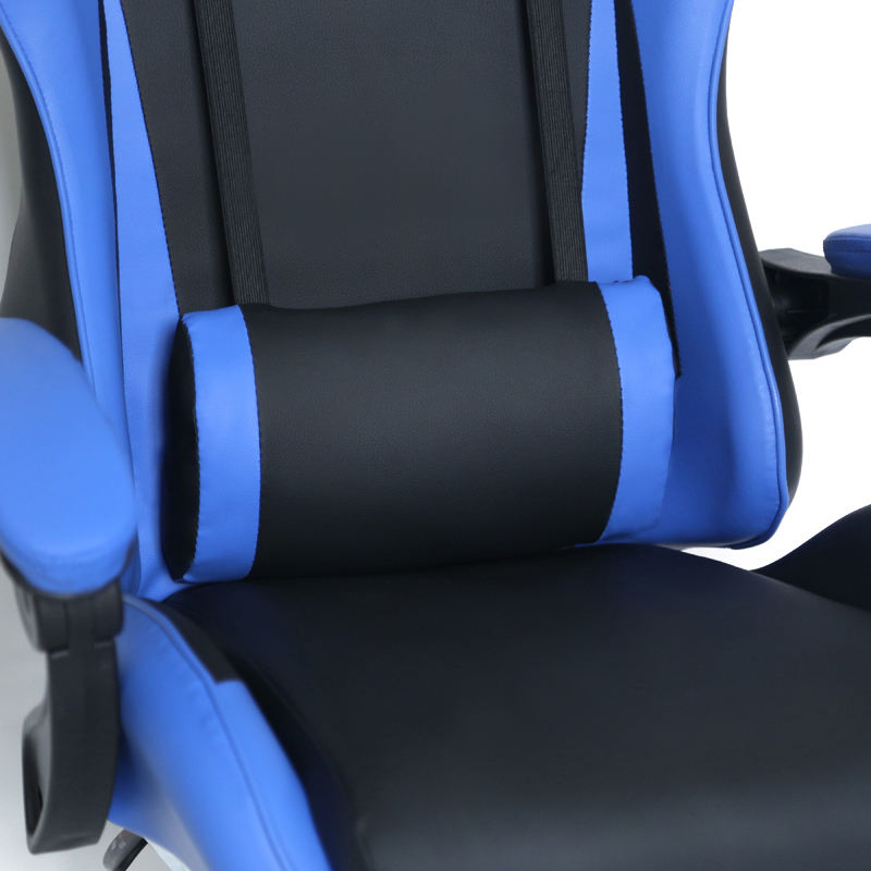 2021 nouvelle chaise de bureau de jeu d'ordinateur à dossier haut bleu  2021 nouvelle chaise de bureau de jeu d'ordinateur à dossier haut bleu