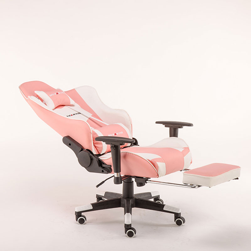Chaise de jeu moderne en PVC PU de haute qualité, vente en gros, équipement rose de course  Chaise de jeu moderne en PVC PU de haute qualité, vente en gros, équipement rose de course