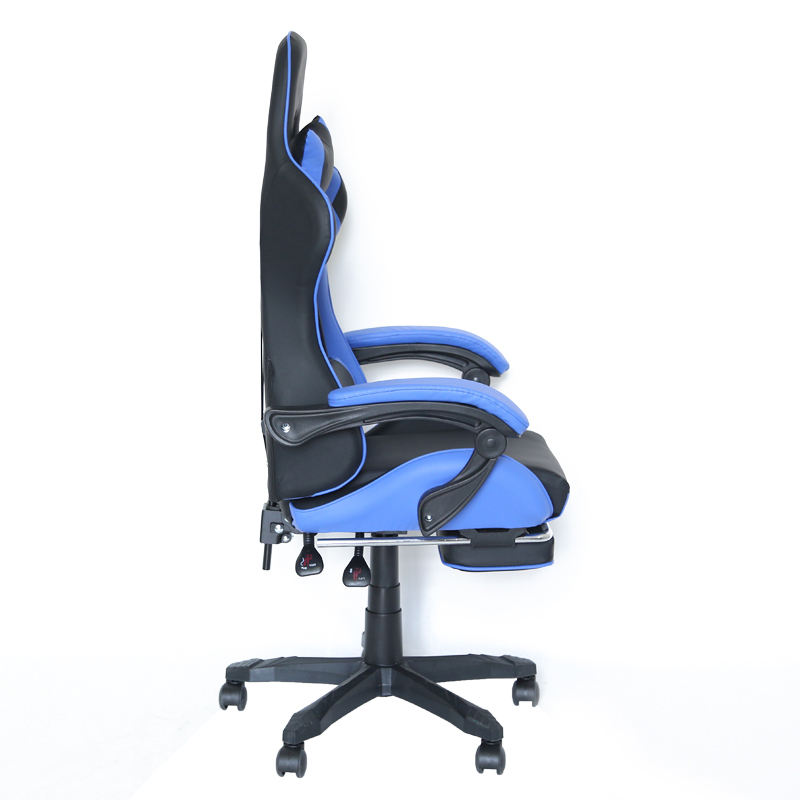 2021 nouvelle chaise de bureau de jeu d'ordinateur à dossier haut bleu  2021 nouvelle chaise de bureau de jeu d'ordinateur à dossier haut bleu