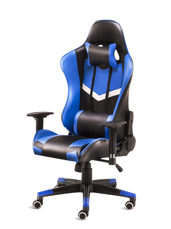Chaise de jeu populaire de dossier de joueur de cuir d'ordinateur de course de bureau de PC avec le repose-pieds 