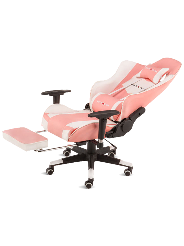 Chaise de bureau moderne en cuir rose, chaise de jeu réglable pour joueurs, Silla d'ordinateur 