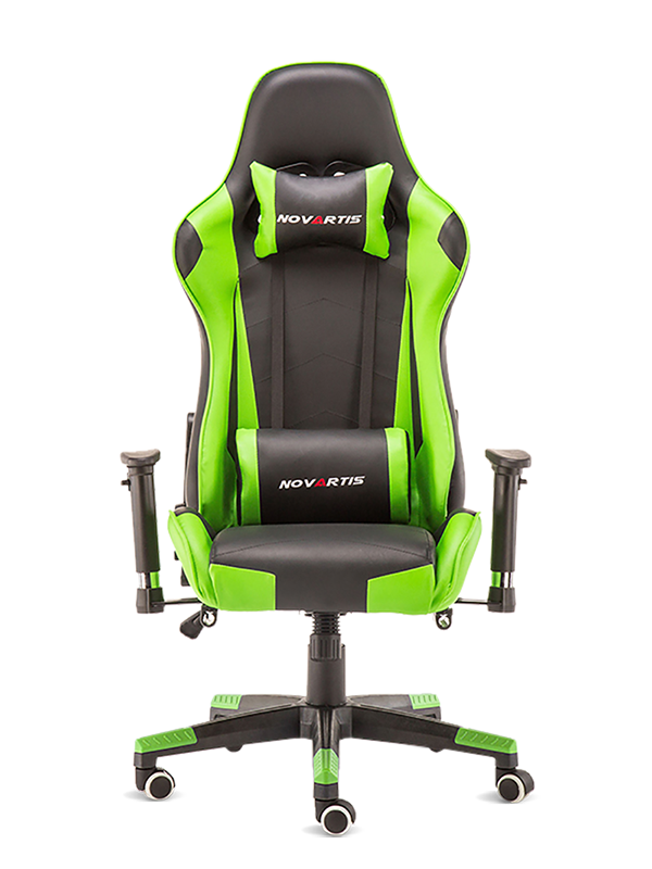 La chaise de jeu en cuir PU vert de course moderne de qualité supérieure 