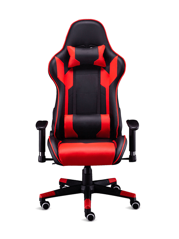 Chaise de jeu en cuir luxueuse noire et rouge de Silla Gamers de bureau moderne  Chaise de jeu en cuir luxueuse noire et rouge de Silla Gamers de bureau moderne