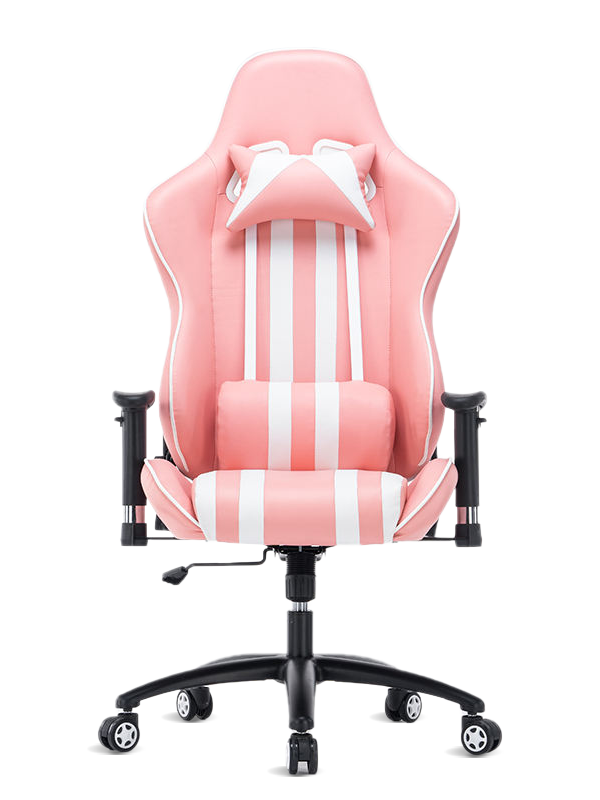 Bonne conception confortable rose mignon 180 chaise de jeu inclinable chaise de course pivotante  Bonne conception confortable rose mignon 180 chaise de jeu inclinable chaise de course pivotante