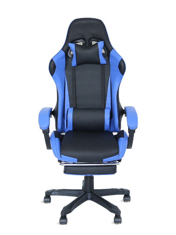 2021 nouvelle chaise de bureau de jeu d'ordinateur à dossier haut bleu  2021 nouvelle chaise de bureau de jeu d'ordinateur à dossier haut bleu