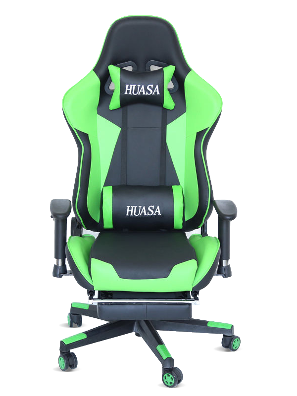 Chaise de jeu d'ordinateur de bureau bon marché et de bonne qualité avec repose-pieds 