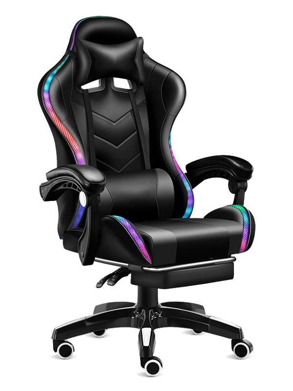 Fauteuil de Massage de jeu d'ordinateur de joueur mené par RVB coloré de divers styles avec le haut-parleur 