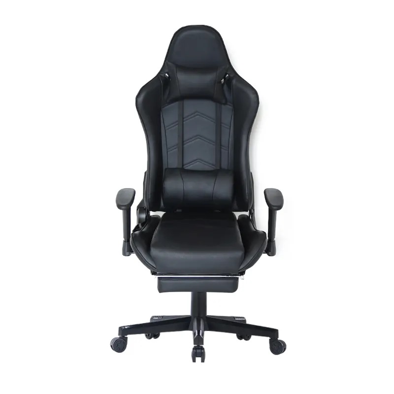 2021 Mobilier de bureau Chaise de jeu en cuir noir réglable  2021 Mobilier de bureau Chaise de jeu en cuir noir réglable